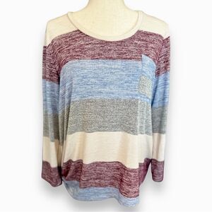Market & Spruce - Vreelan 1 Pocket Side Knot Knit Top